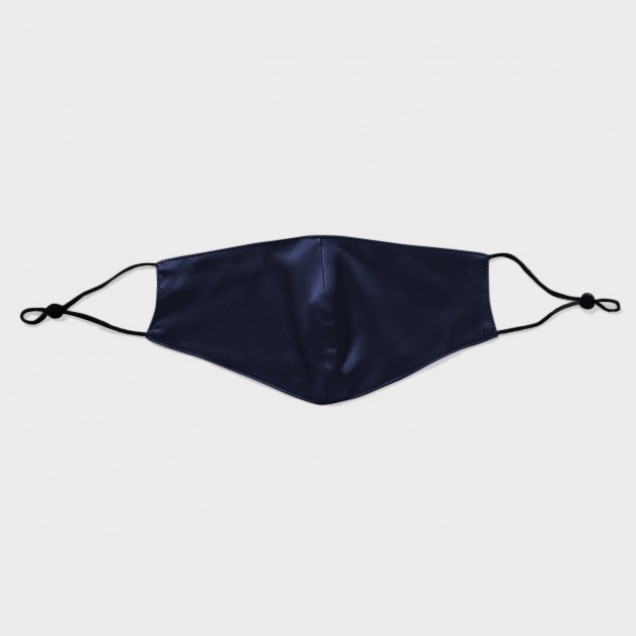 Navy & Black Double-Sided 22 Momme Silk Face Mask Australia Navy & Black Double-Sided 22 Momme Silk Face Mask Australia