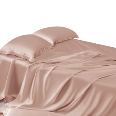 Pearl Pink 22 Momme Mulberry Silk Sheet Set Australia