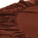 Rust Red 22 Momme Mulberry Silk Fitted Sheet Australia Rust Red 22 Momme Mulberry Silk Fitted Sheet Australia