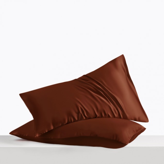 Rust Red Envelope 22 Momme Mulberry Silk Pillowcase Australia Rust Red Envelope 22 Momme Mulberry Silk Pillowcase Australia