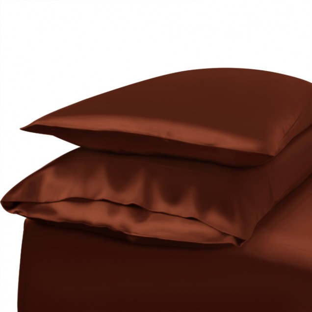 Rust Red Envelope 22 Momme Mulberry Silk Pillowcase Australia Rust Red Envelope 22 Momme Mulberry Silk Pillowcase Australia