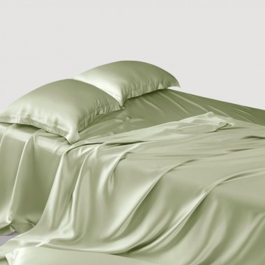 Sage Green 22 Momme Mulberry Silk Sheet Set Australia