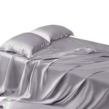 Silver 22 Momme Mulberry Silk Sheet Set Australia