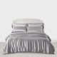 Silver 3 PCS 22 Momme Mulberry Silk Duvet Cover Set Australia
