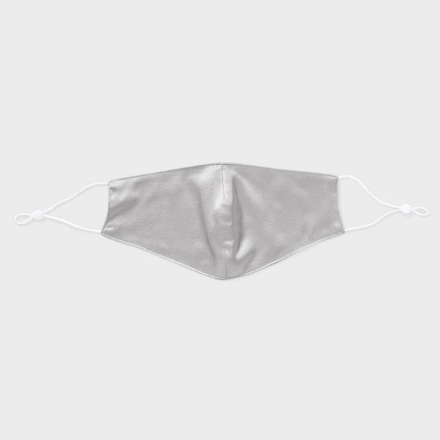 Silver & White Double-Sided 22 Momme Silk Face Mask Australia Silver & White Double-Sided 22 Momme Silk Face Mask Australia