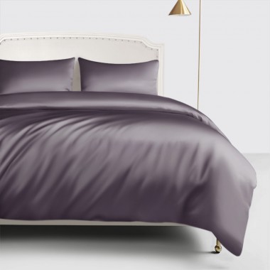 Slate Gray 22 Momme Mulberry Silk Duvet Cover Australia