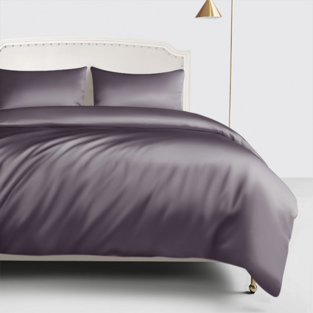 Slate Gray 22 Momme Mulberry Silk Duvet Cover Australia