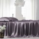 Slate Gray 22 Momme Mulberry Silk Flat Sheet Australia Slate Gray 22 Momme Mulberry Silk Flat Sheet Australia