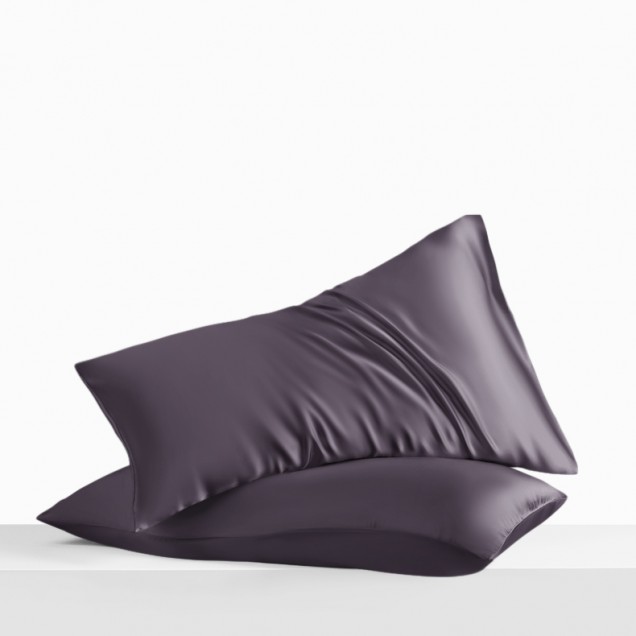 Slate Gray Envelope 22 Momme Mulberry Silk Pillowcase Australia Slate Gray Envelope 22 Momme Mulberry Silk Pillowcase Australia