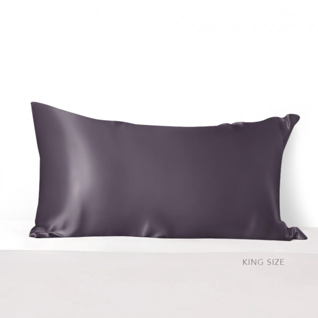 Slate Gray Envelope 22 Momme Mulberry Silk Pillowcase Australia Slate Gray Envelope 22 Momme Mulberry Silk Pillowcase Australia