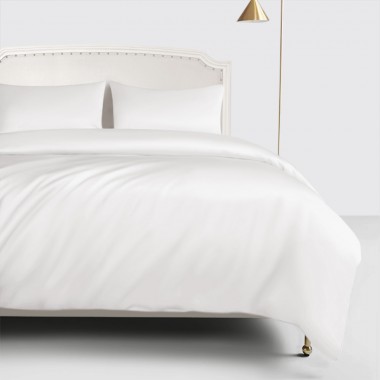 White 22 Momme Mulberry Silk Duvet Cover Australia