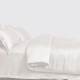 White 3 PCS 22 Momme Mulberry Silk Duvet Cover Set Australia White 3 PCS 22 Momme Mulberry Silk Duvet Cover Set Australia
